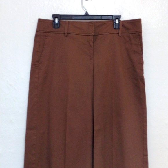 Worth New York Vintage Brown Wide Leg Lillian Ankle Pant Size 12 - Picture 2 of 11